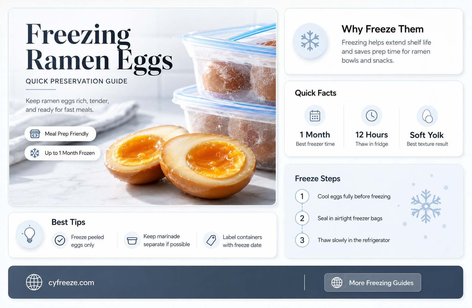 can you freeze ramen eggs
