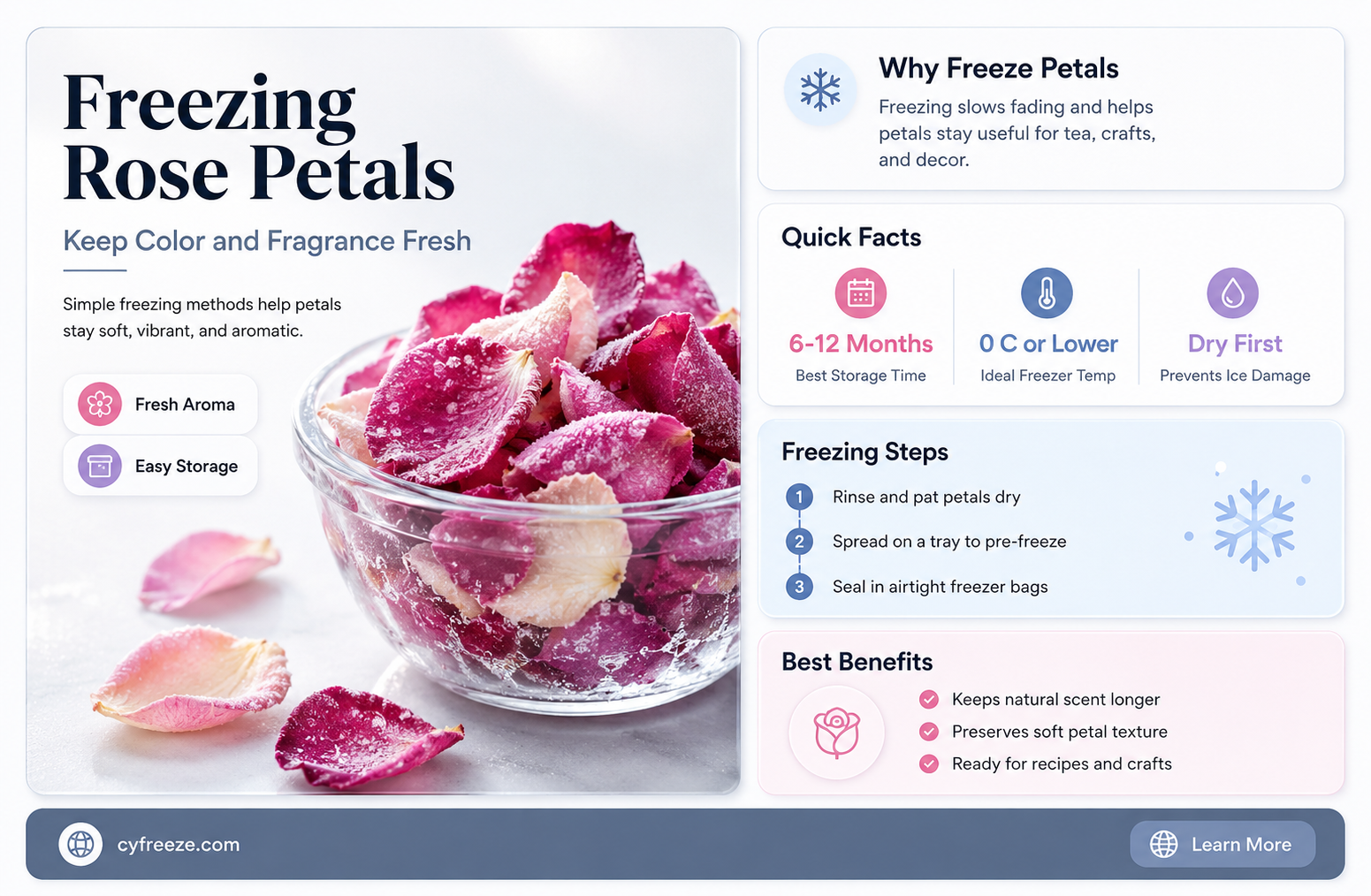 can you freeze rose petals for later use