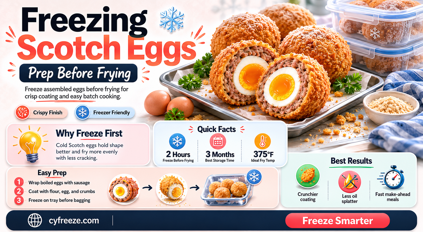 can you freeze scotch eggs before frying
