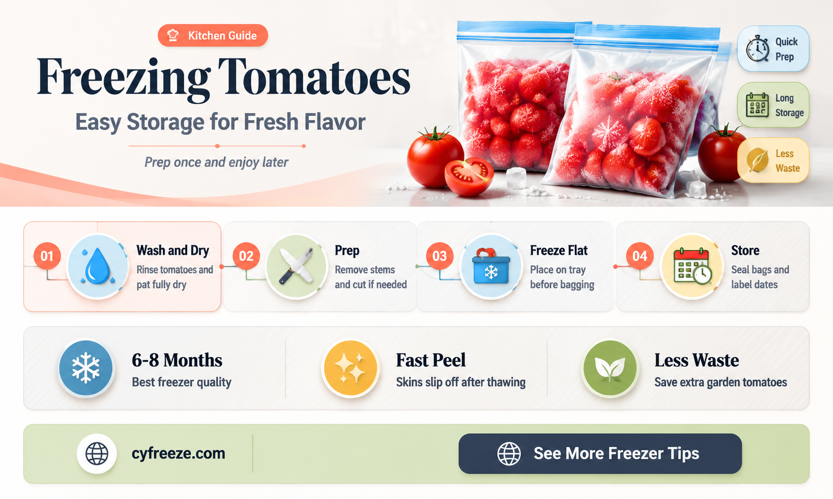 can you freeze tomatoes for later use