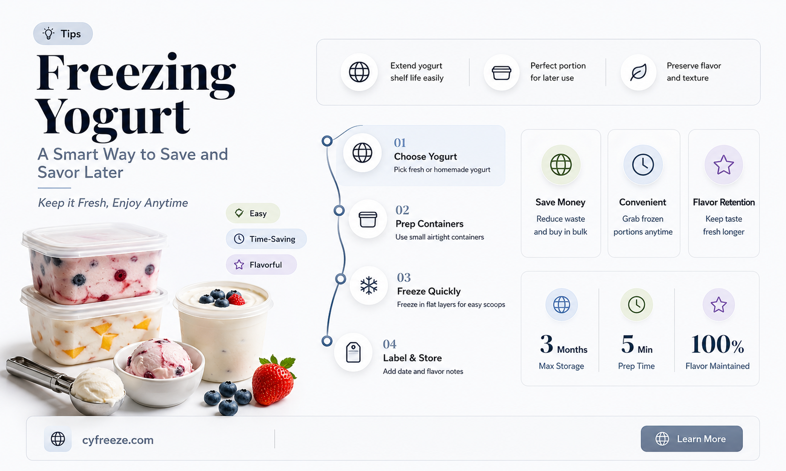 can you freeze yogurt to use later