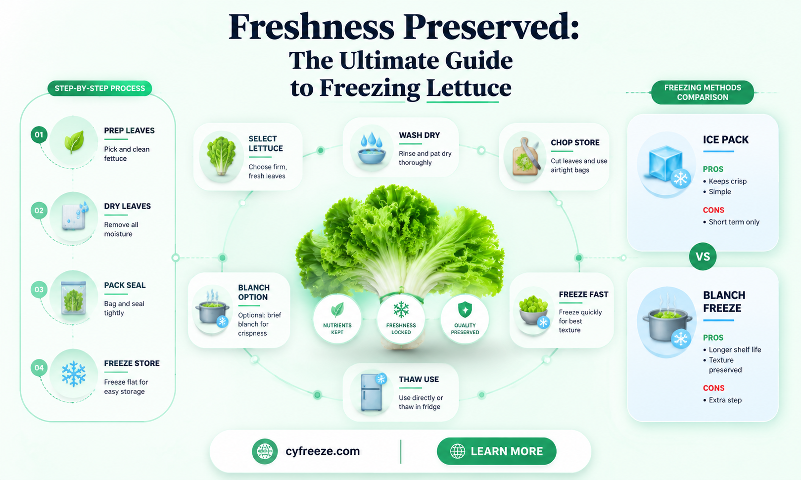 can you freeze lettuce in the fridge
