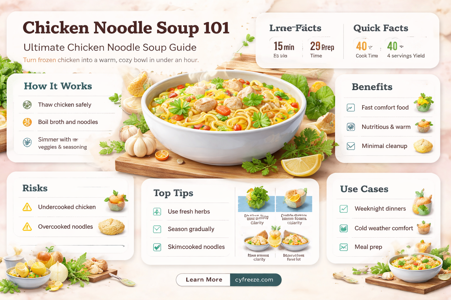 can you freeze chicken noodle