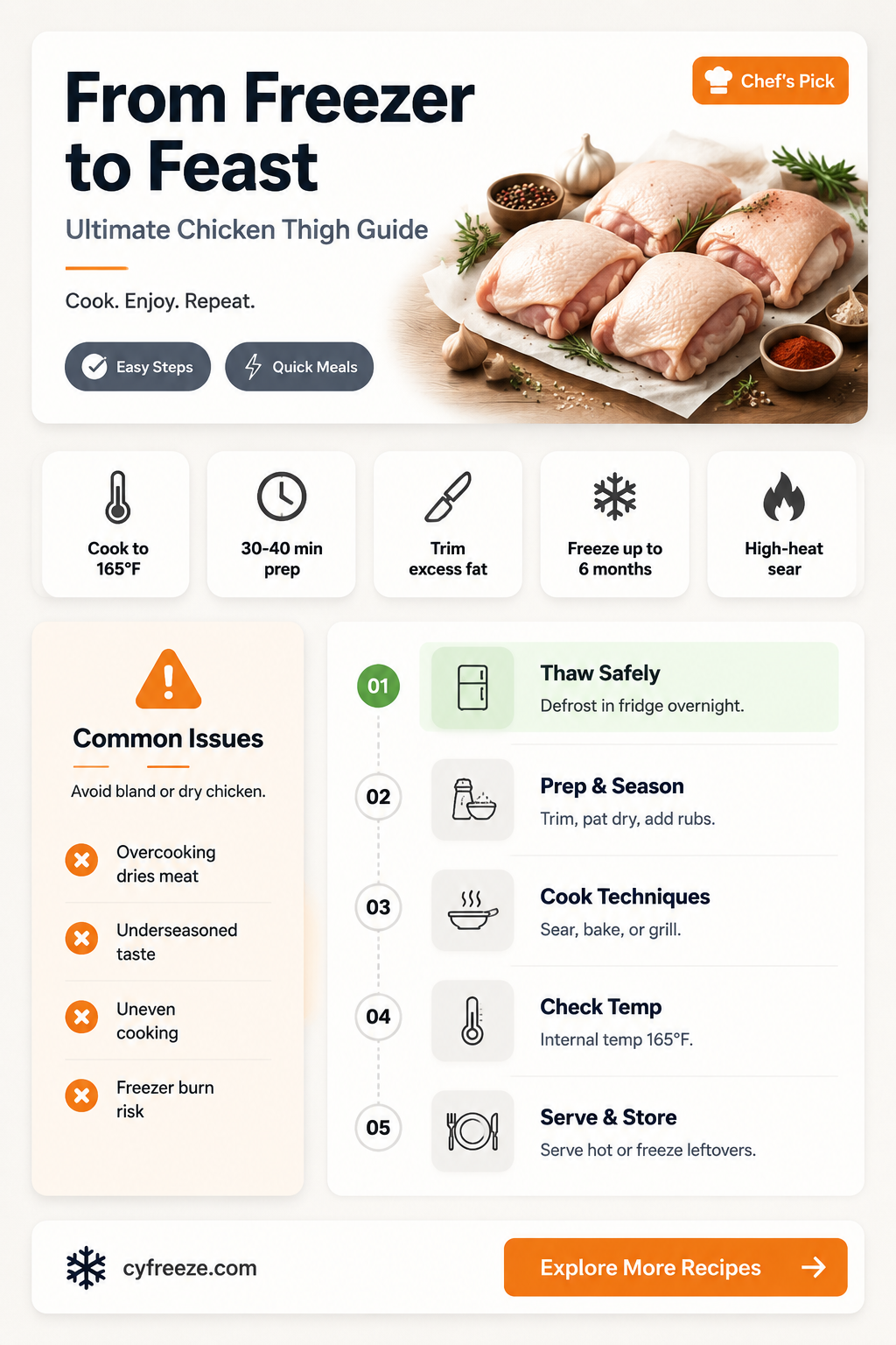 can you freeze chicken thighs