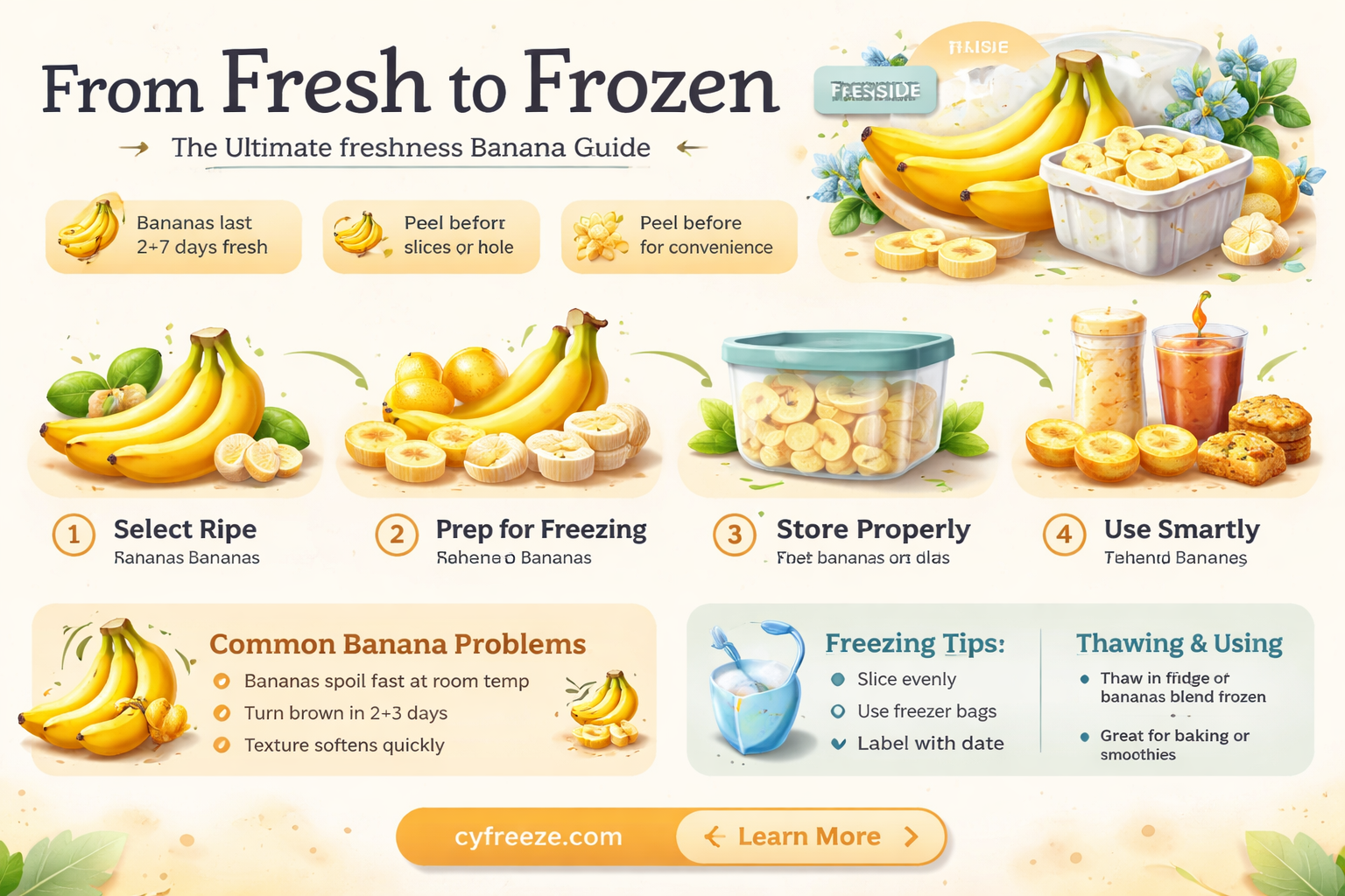 can you freeze fresh bananas