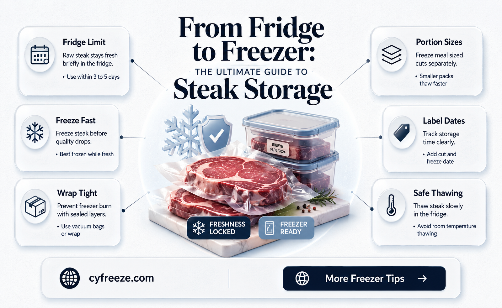 can you freeze steak after being in fridge