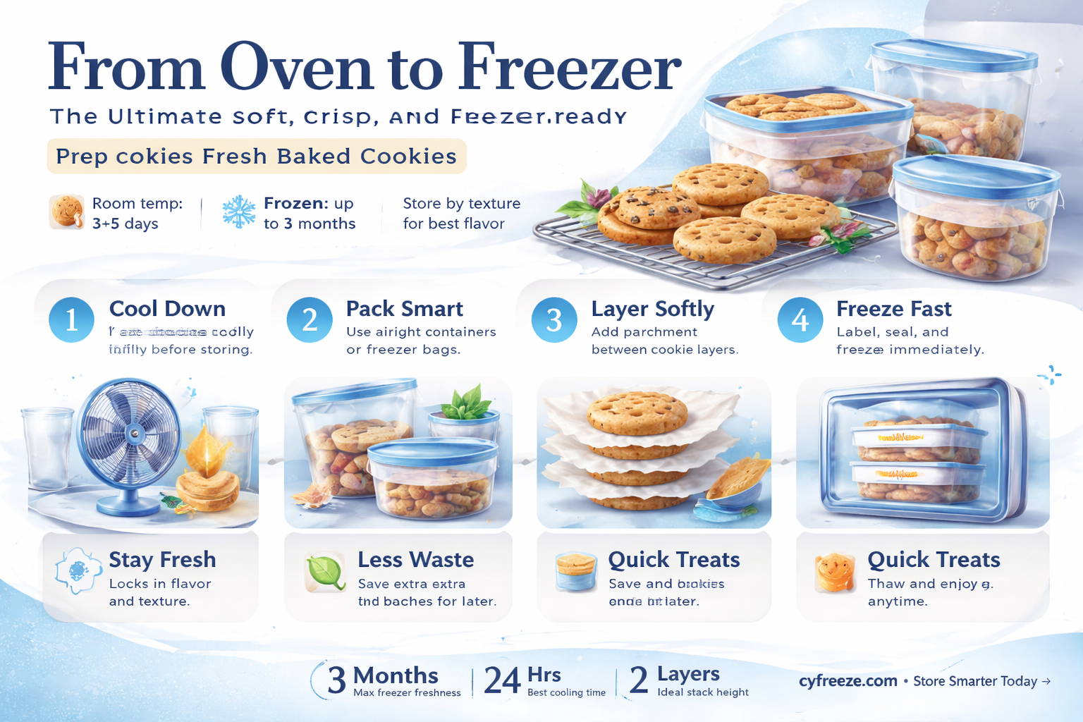 can you freeze fresh baked cookies