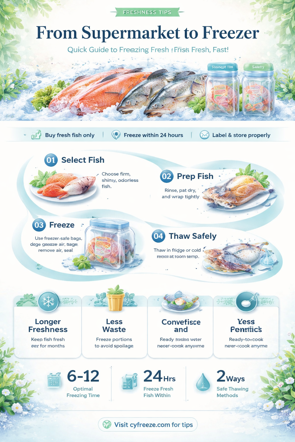 can you freeze fresh fish from the supermarket