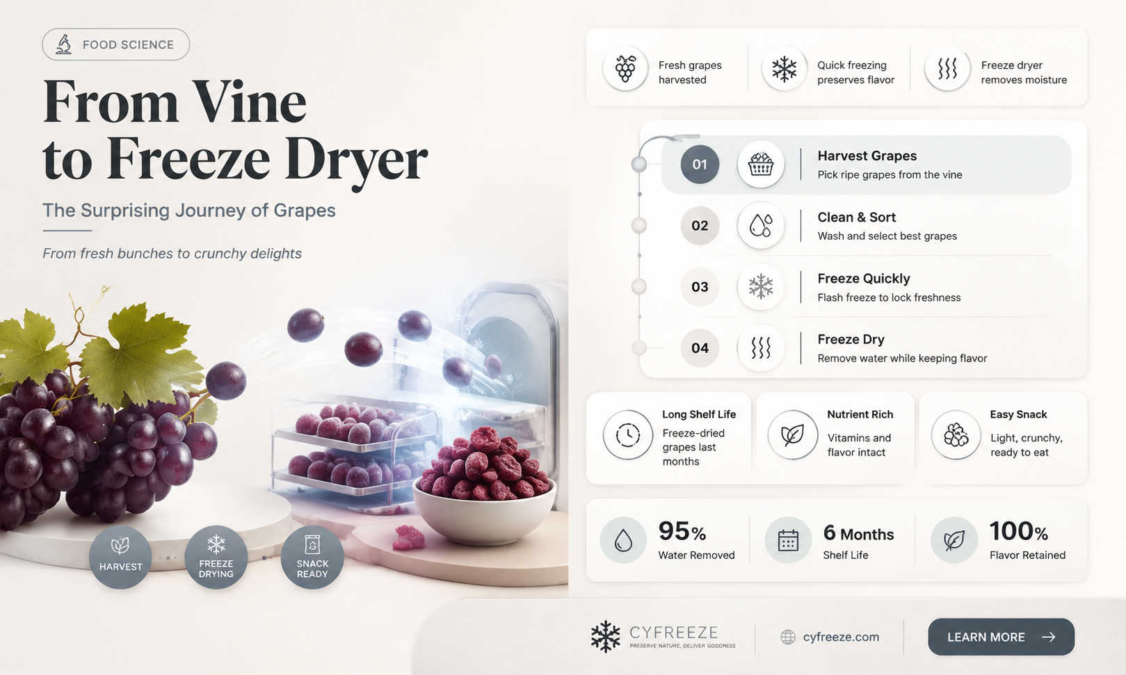 can you freeze dry grapes