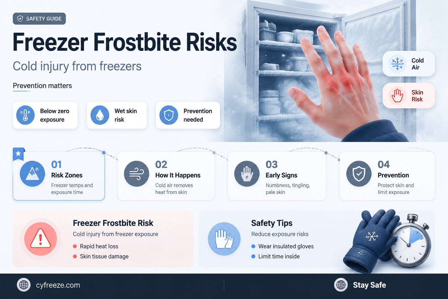 can you get frostbite from a freezer