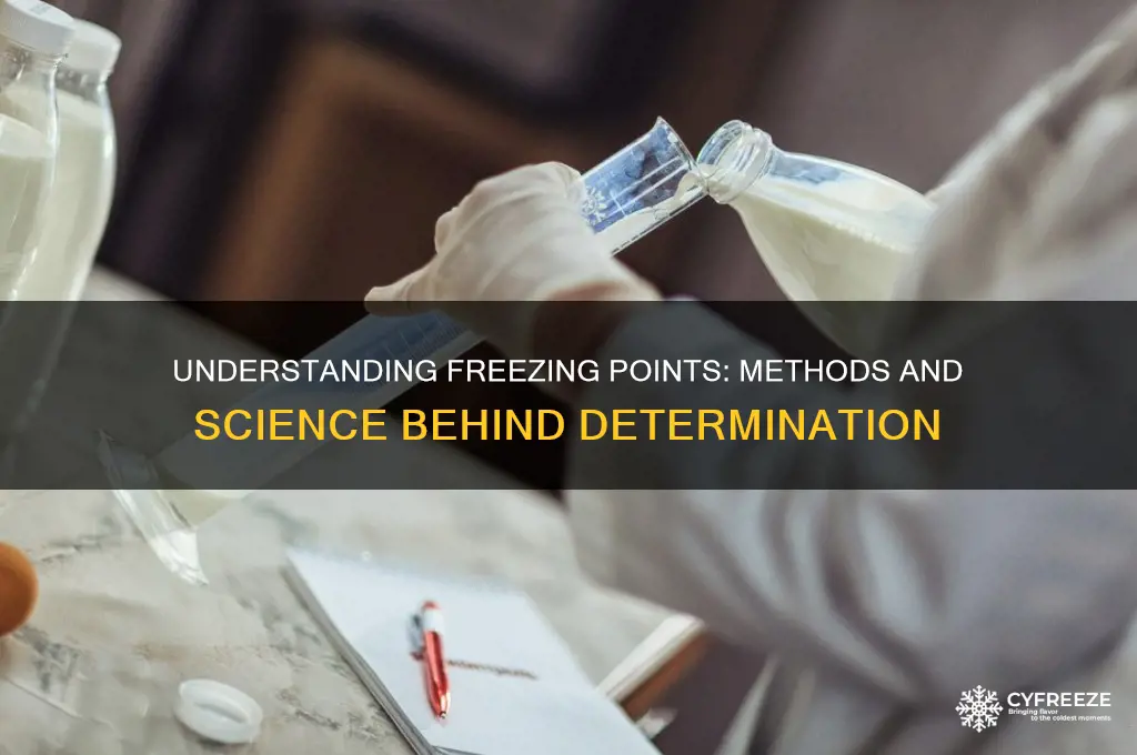 how are freezing points determined