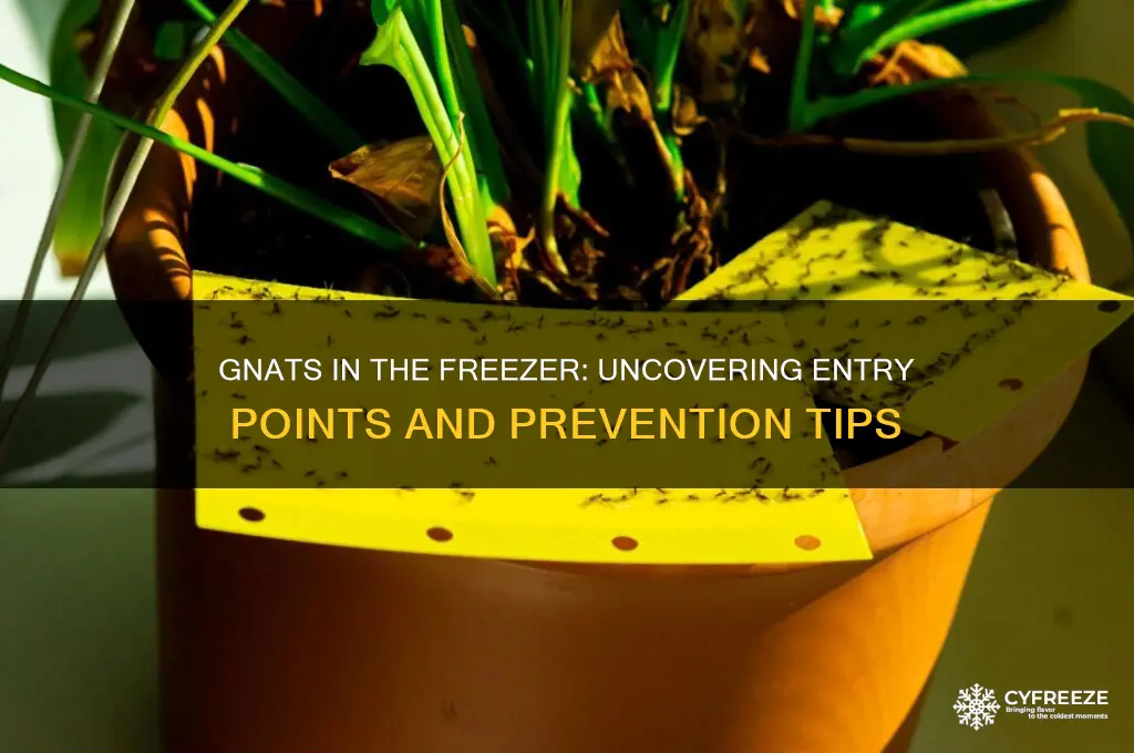 how are gnats getting in my freezer