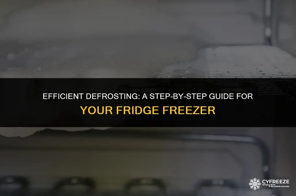 how best to defrost a fridge freezer