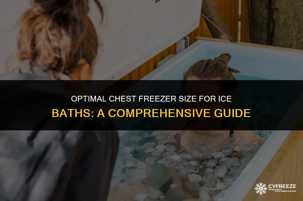 how big chest freezer for ice bath