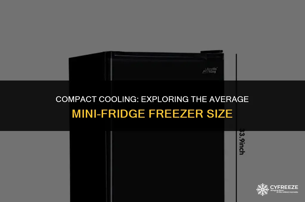how big is the freezer in the average mini-fridge
