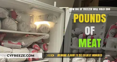 Sizing Up Your Freezer: A Guide to Storing 260 Pounds of Meat
