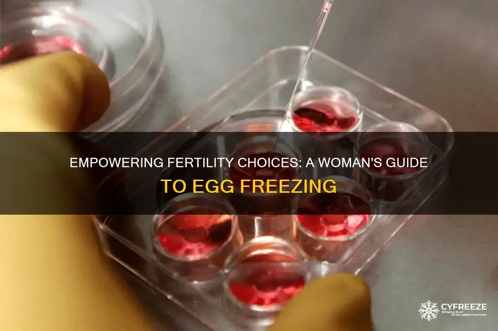 how can a woman freeze her eggs