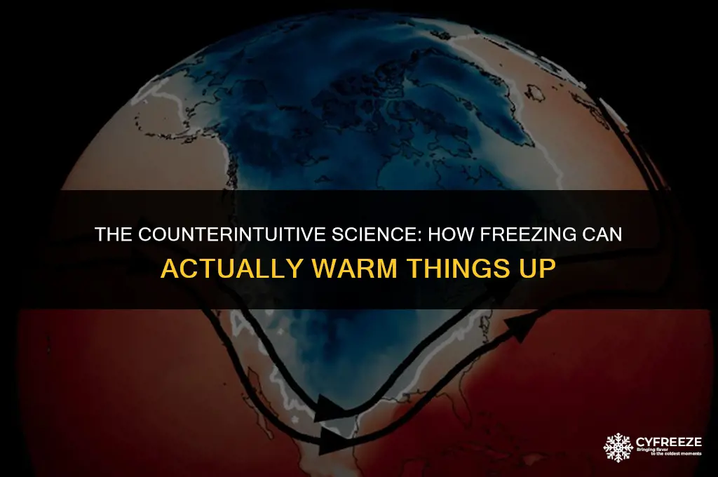 how can freezing make something warmer