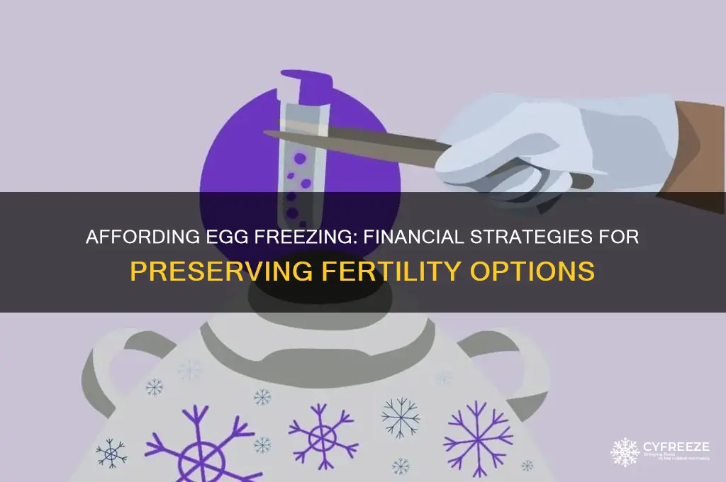 how can i afford to freeze my eggs