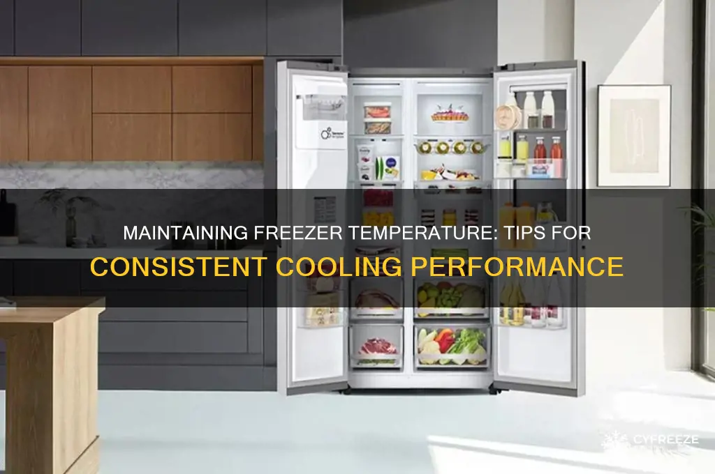 how can i ensure my freezer maintains a consistent temperature