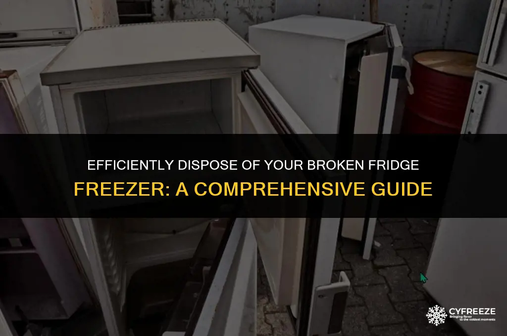 how can i get rid of a broken fridge freezer