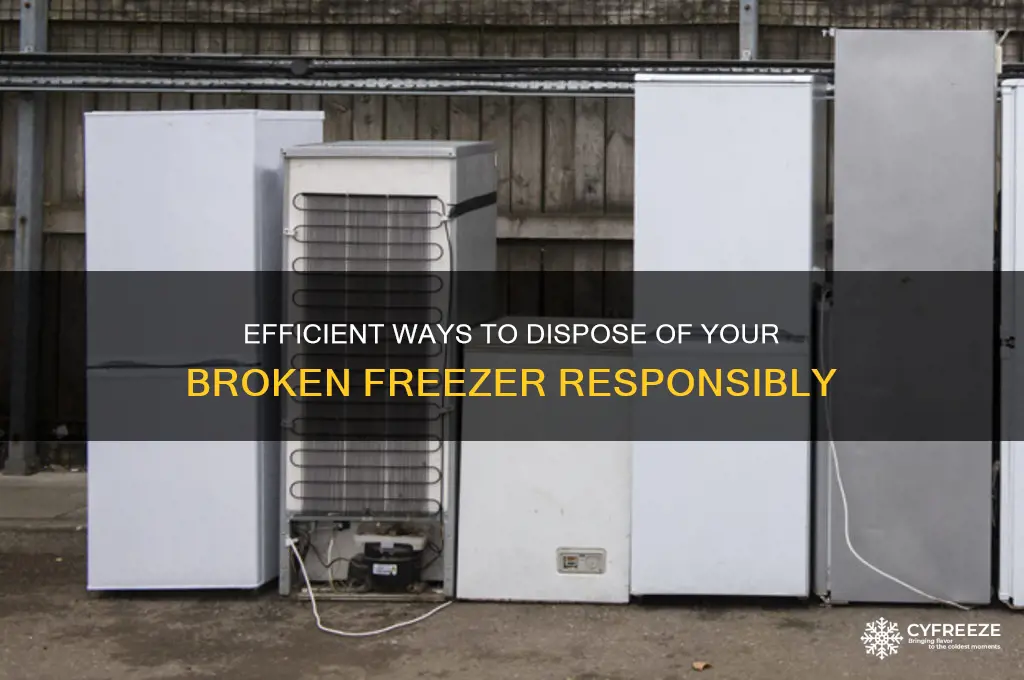 how can i get rid of my broken freezer