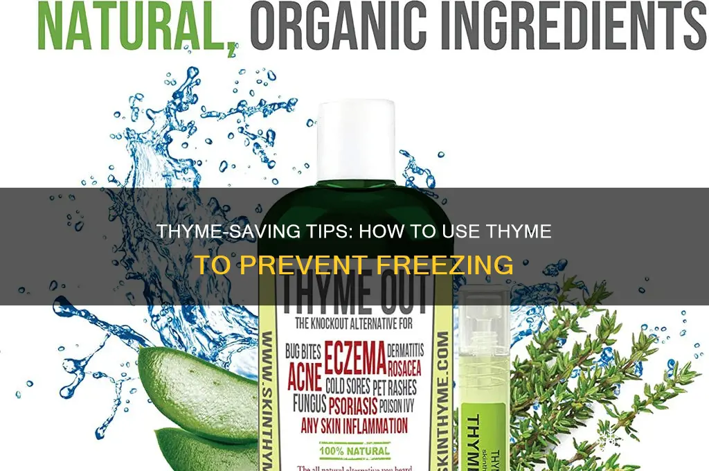 how can i use thyme to save freezing