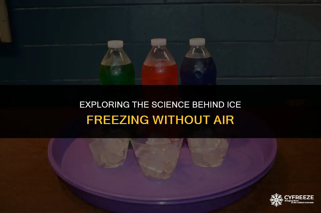 how can ice freeze wothout air