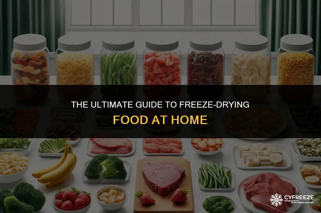 how can you freeze dry food at home