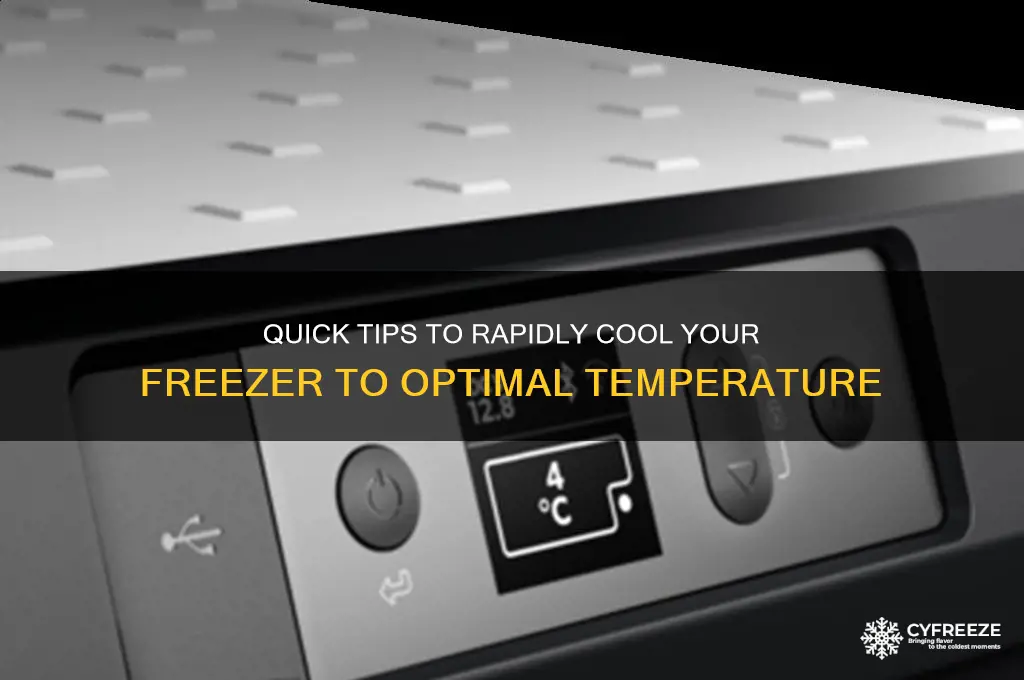 how can you get a freezer down to
