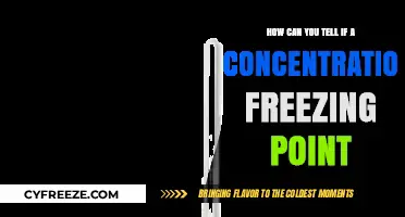Identifying Concentration Freezing Point: Key Indicators and Methods
