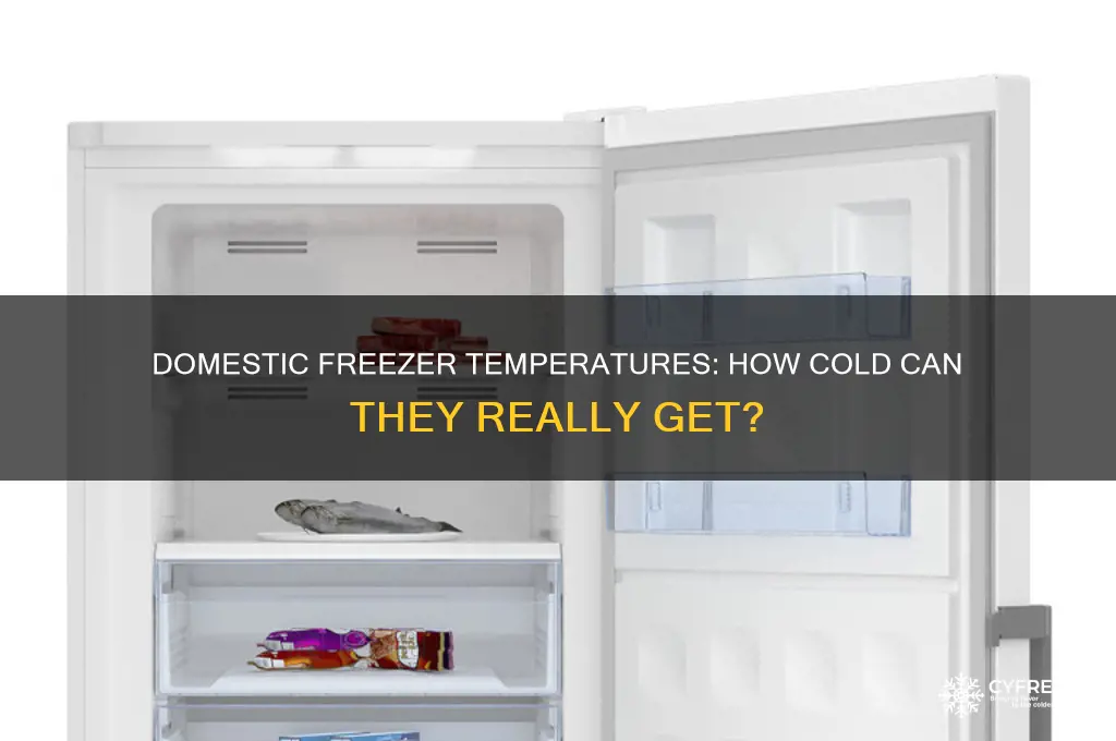 how cold can a domestic freezer get