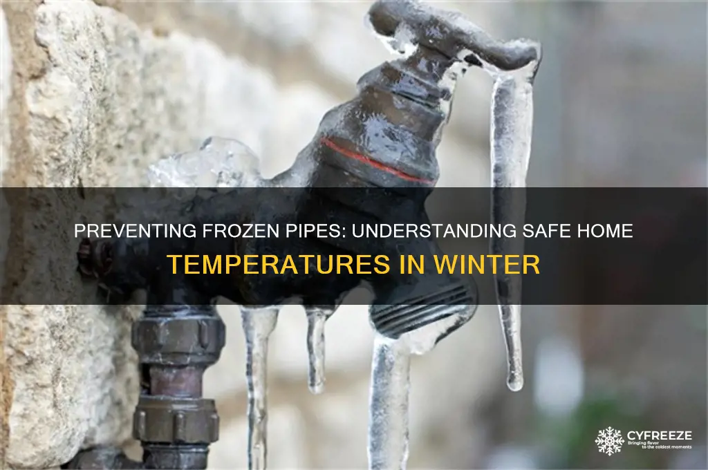 how cold can a house get before pipes freeze