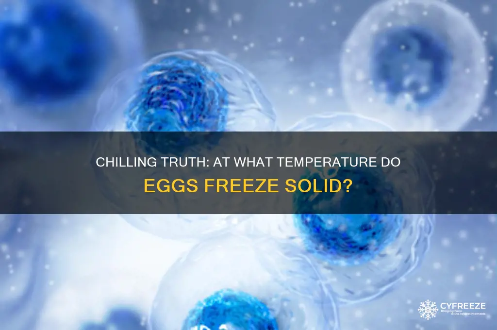 how cold can eggs get before they freeze