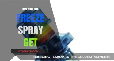 Exploring the Extreme: How Cold Can Freeze Spray Actually Get?