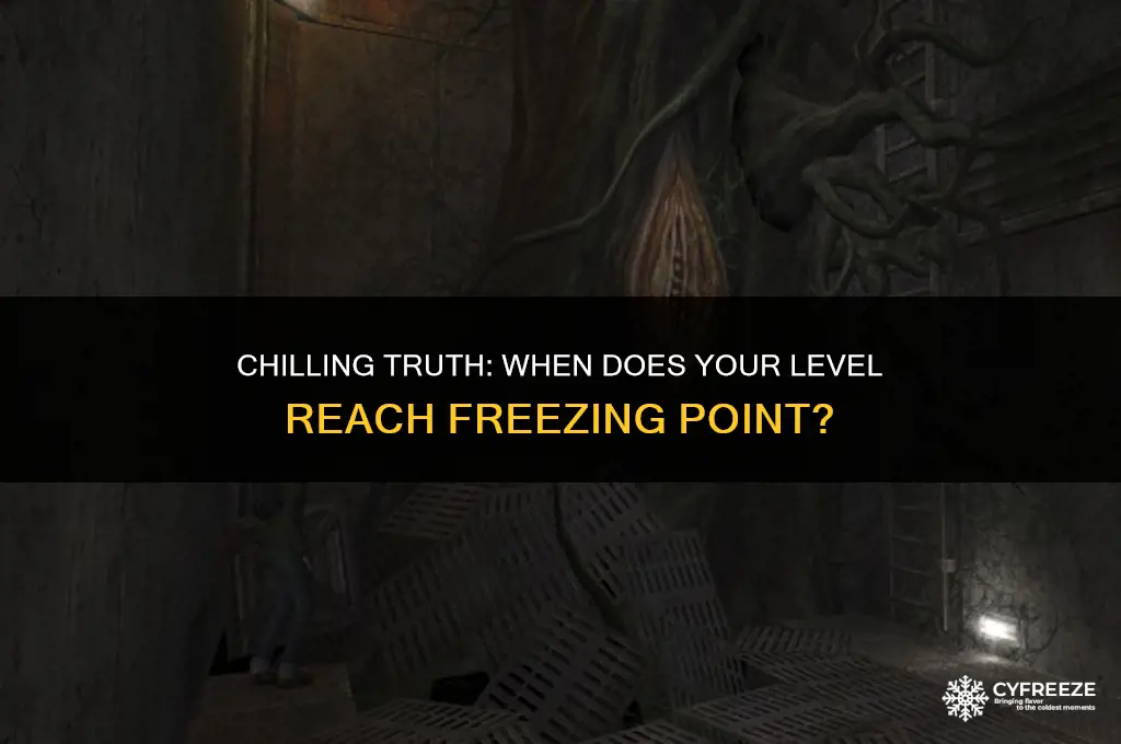 how cold can my level get before it freezes