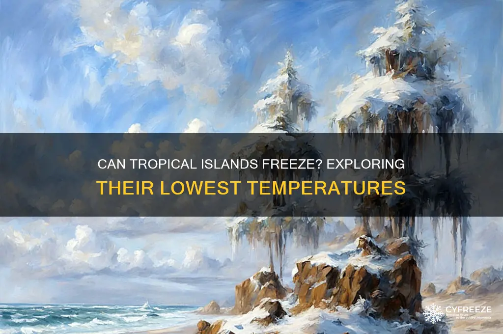how cold do tropical islands get freeze