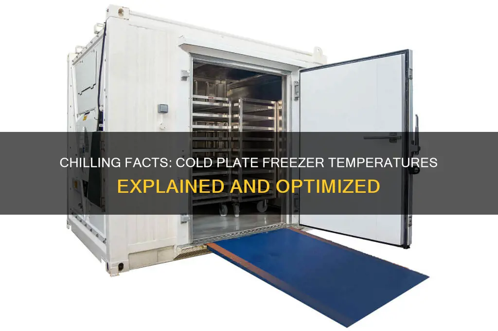 how cold does a cold plate freezer get