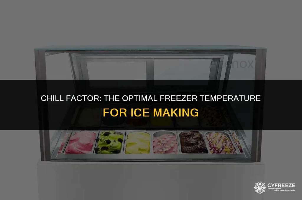 how cold does freezer have to be to make ice