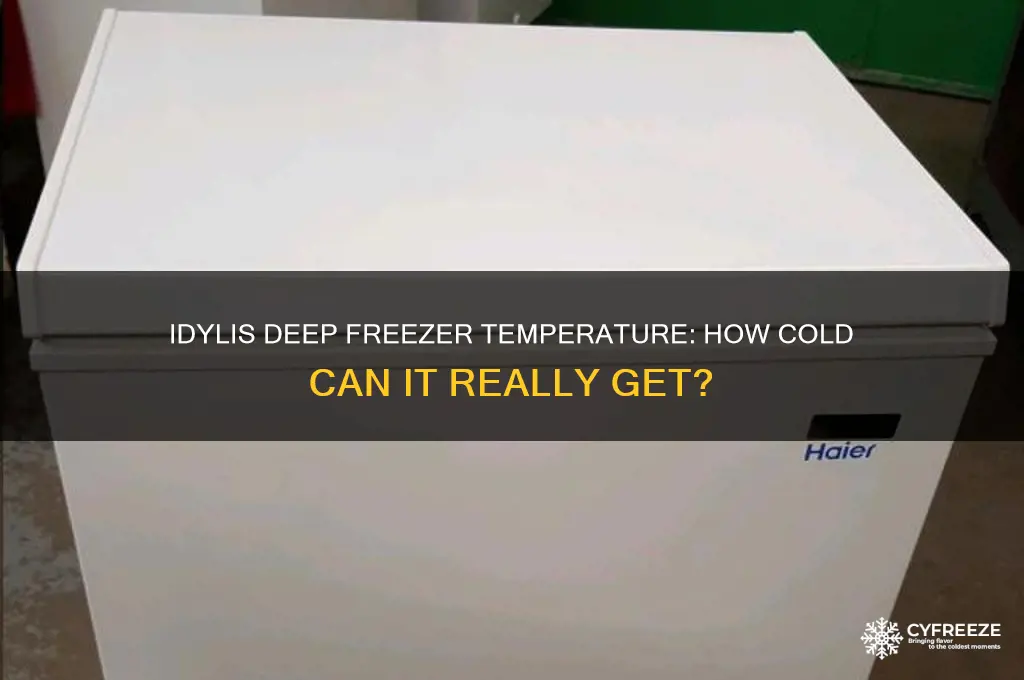how cold does idylis deep freezer get