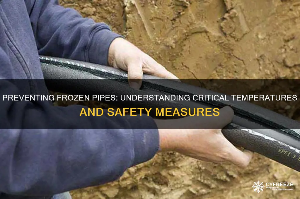 how cold does it get before pipes freeze