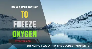 Freezing Oxygen: Unveiling the Extreme Cold Required for Molecular Immobilization