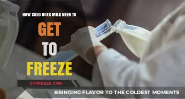 Chilling Facts: At What Temperature Does Milk Actually Freeze?