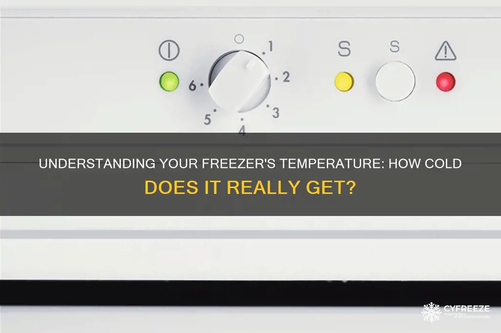 how cold does my freezer get