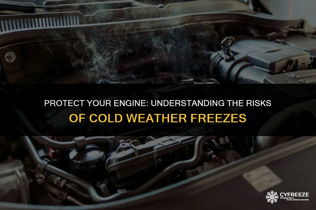 how cold of freeze will harm engine