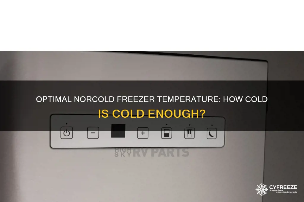 how cold should my norcold freezer get