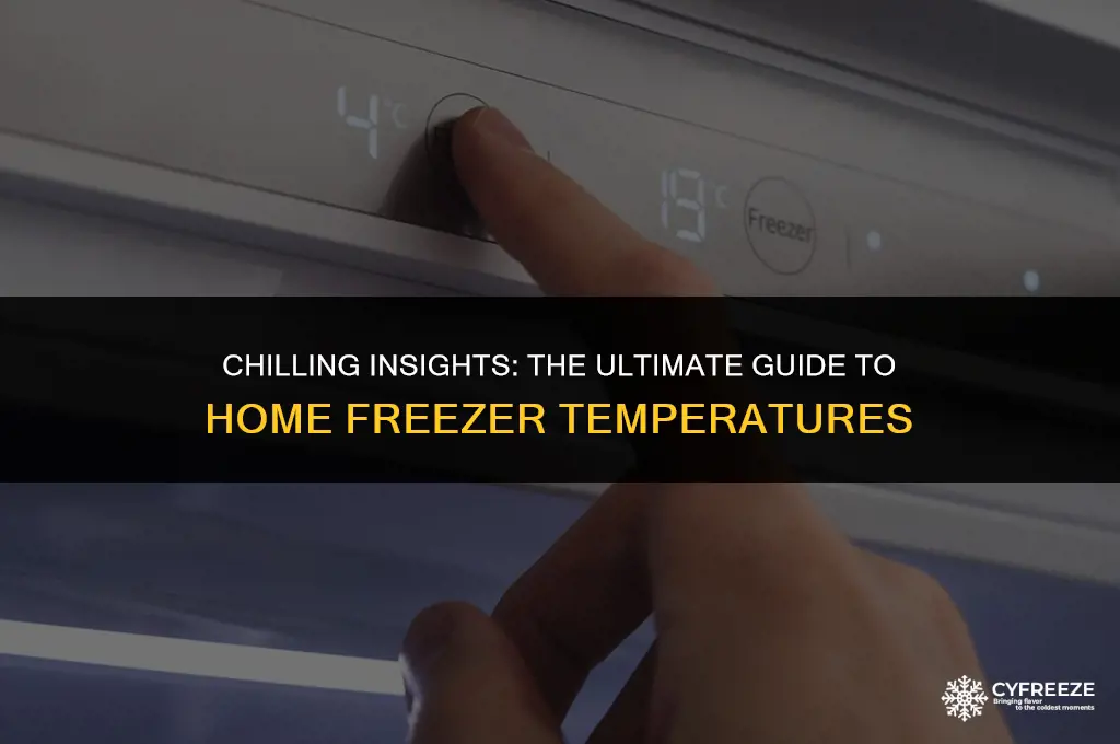 how cold will a home freezer get