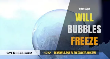 Chilling Science: The Fascinating Freeze Point of Soap Bubbles