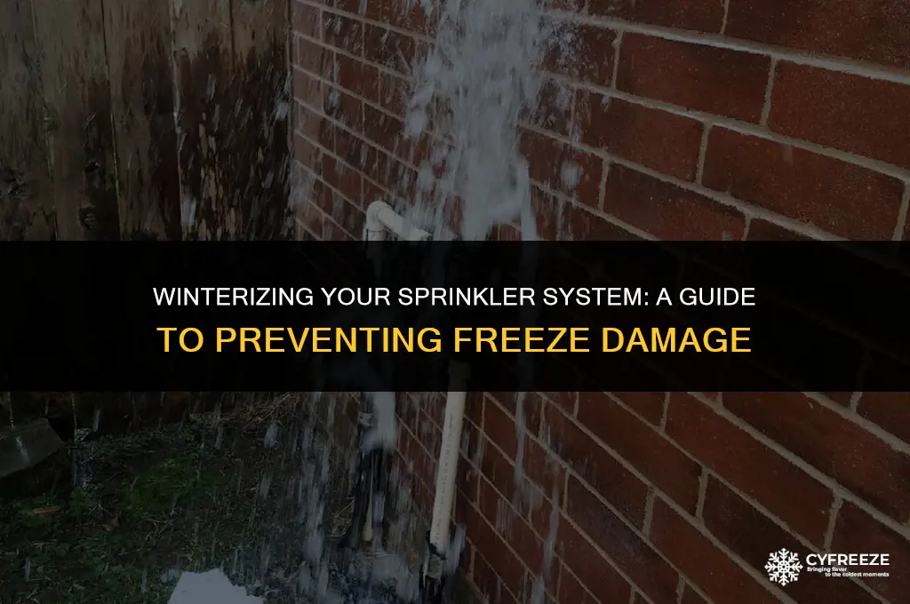 how cold will freeze sprinkler system