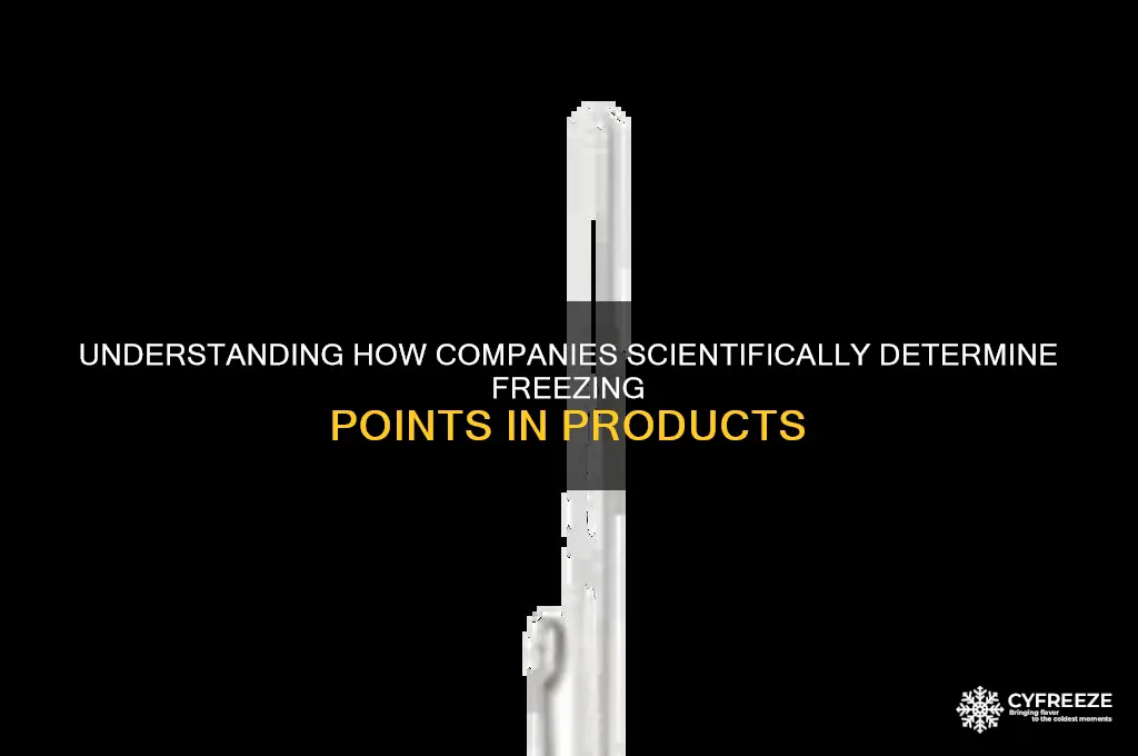 how companies determine freezing point